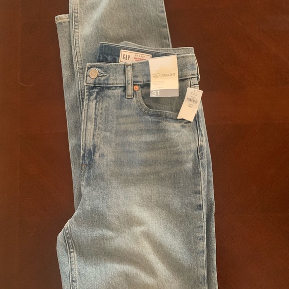 GAP Women’s 90s Straight high rise jeans-31-12tall new with tags - Picture 3 of 9